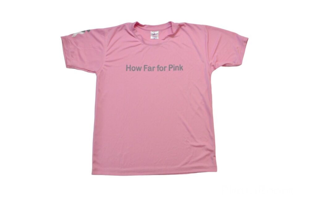 How far for pink T-shirt